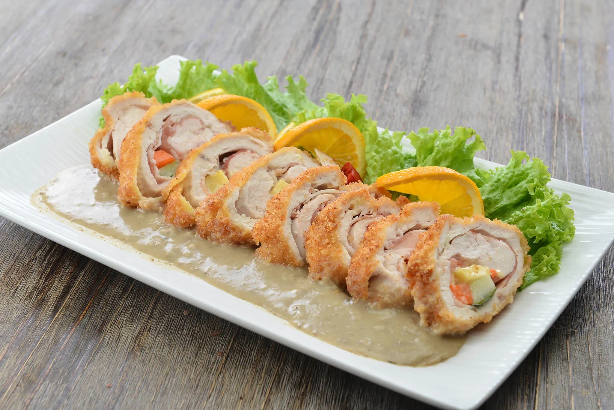 Catering table setup